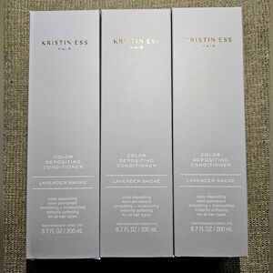 Kristin ESS Hair Color Depositing Conditioner Lavender Smoke ( Lot of 3 ) 6.7oz